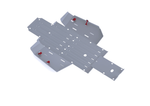 ALLOY CENTRAL SKID PLATE HON | 2444.2159.2