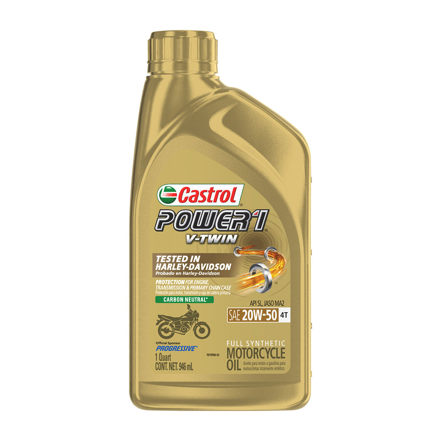POWER 1 V-TWIN SYNTHETIC OIL 4T 20W50 1QT | 15D28D