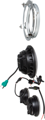 LED HEADLIGHT/PASSING LAMP SET CHROME | 820-0367