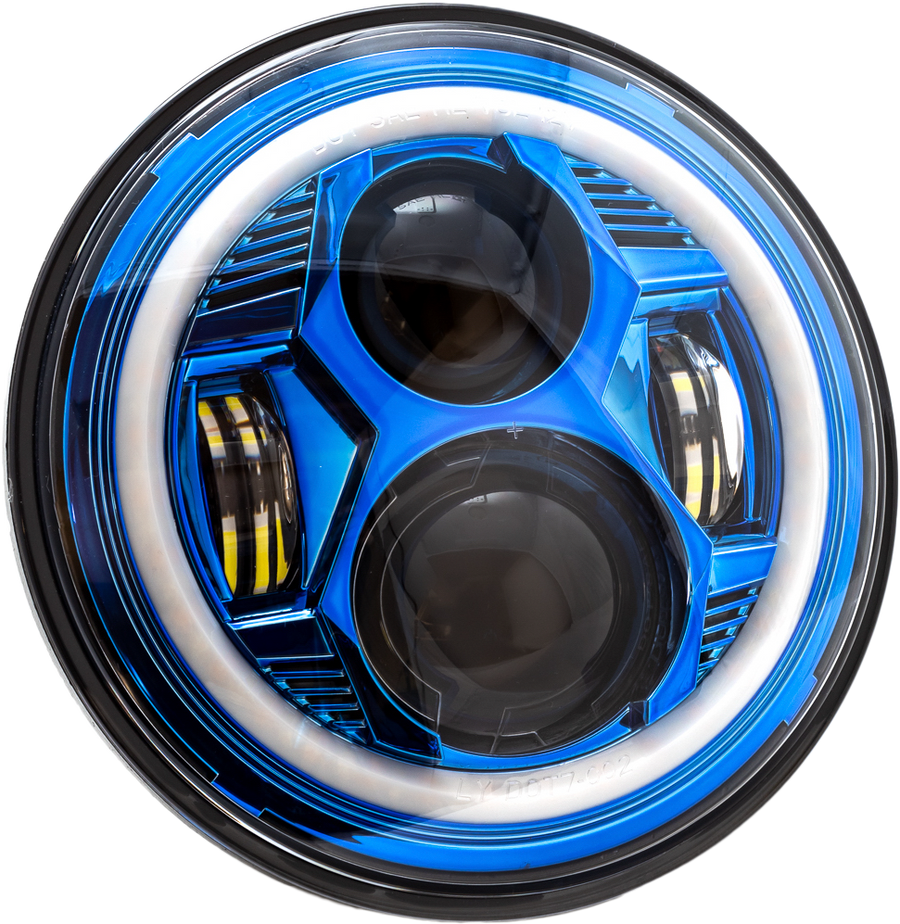 7" LED Headlight w/ Mount Adapter