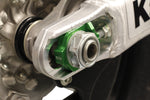 AXLE BLOCKS ELITE KAW/SUZ GREEN