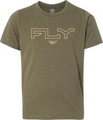 YOUTH FLY EDGE TEE MILITARY GREEN