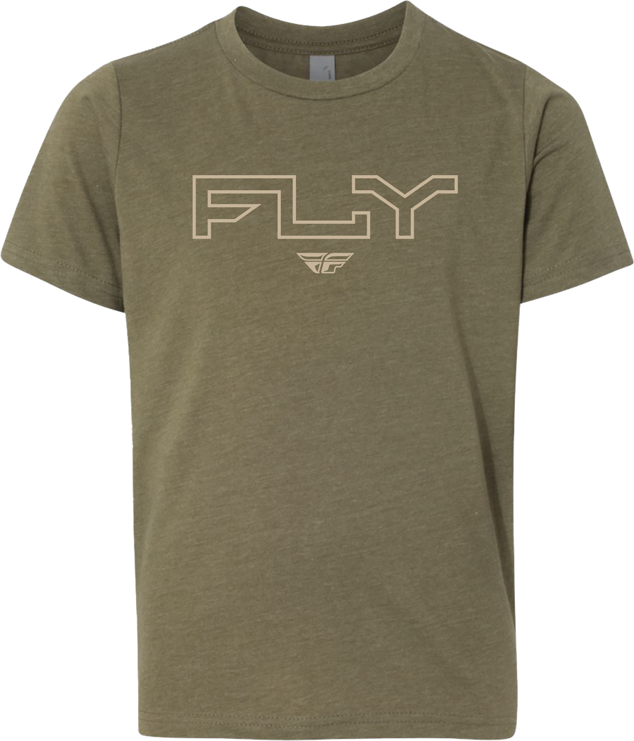 YOUTH FLY EDGE TEE MILITARY GREEN