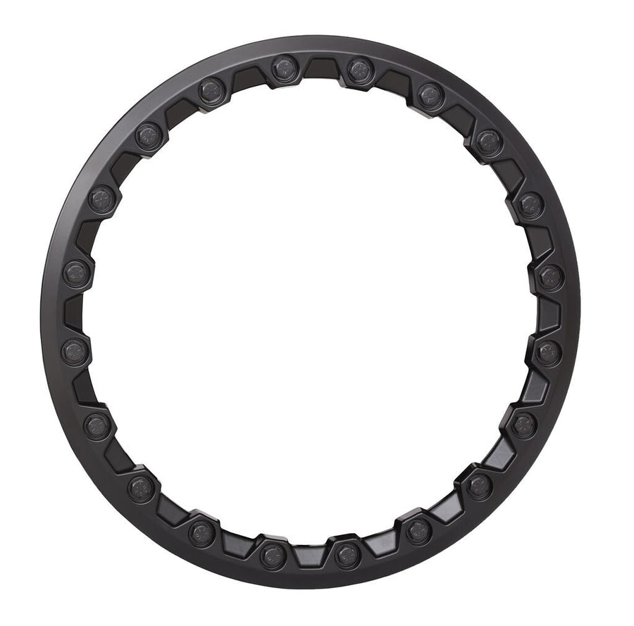 SB10 15" BEADLOCK RING 12MM 20-HOLE MATTE BLACK