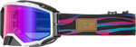 ZONE ELITE STRIPE GOGGLE MULTI W/ MAGENTA MIRROR/BLUE LENS