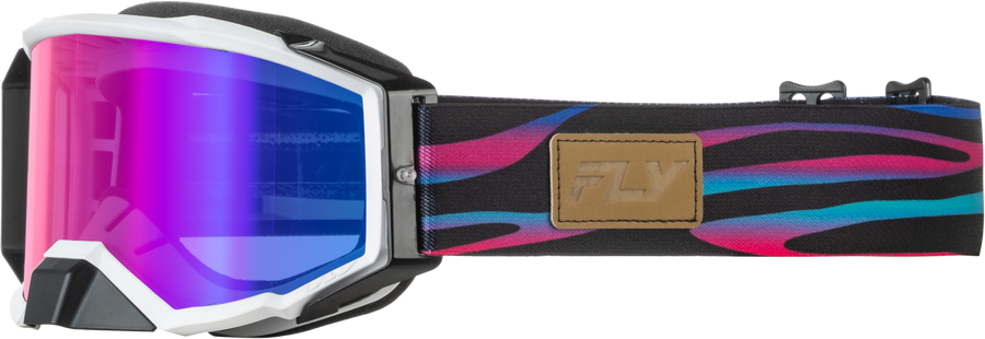 ZONE ELITE STRIPE GOGGLE MULTI W/ MAGENTA MIRROR/BLUE LENS