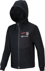 YOUTH RACER MX FLEECE BLACK MD