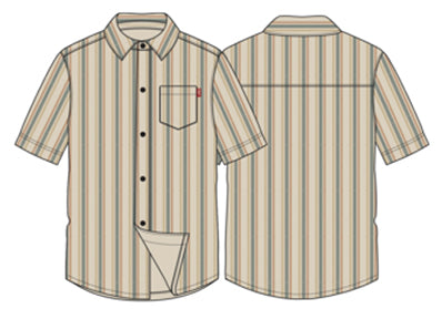 BESS BUTTON UP CREAM 2XL