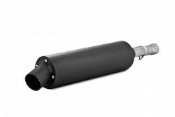 SINGLE SLIP-ON SYSTEM W/ UTILITY MUFFLER BLK HON | AT-7105