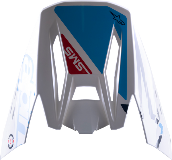 S-M5 ACTION VISOR WHITE/CYAN/BLUE | 8986022-2077-OS