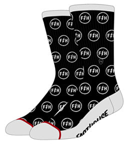 ICON SOCK BLK WHT