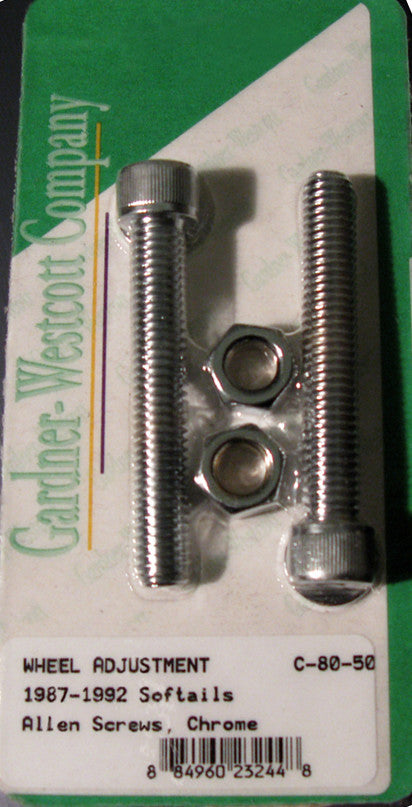 REAR WHEEL ADJUSTMENT BOLTS 87-92 SOFTAIL MODELS REAR | C-80-50