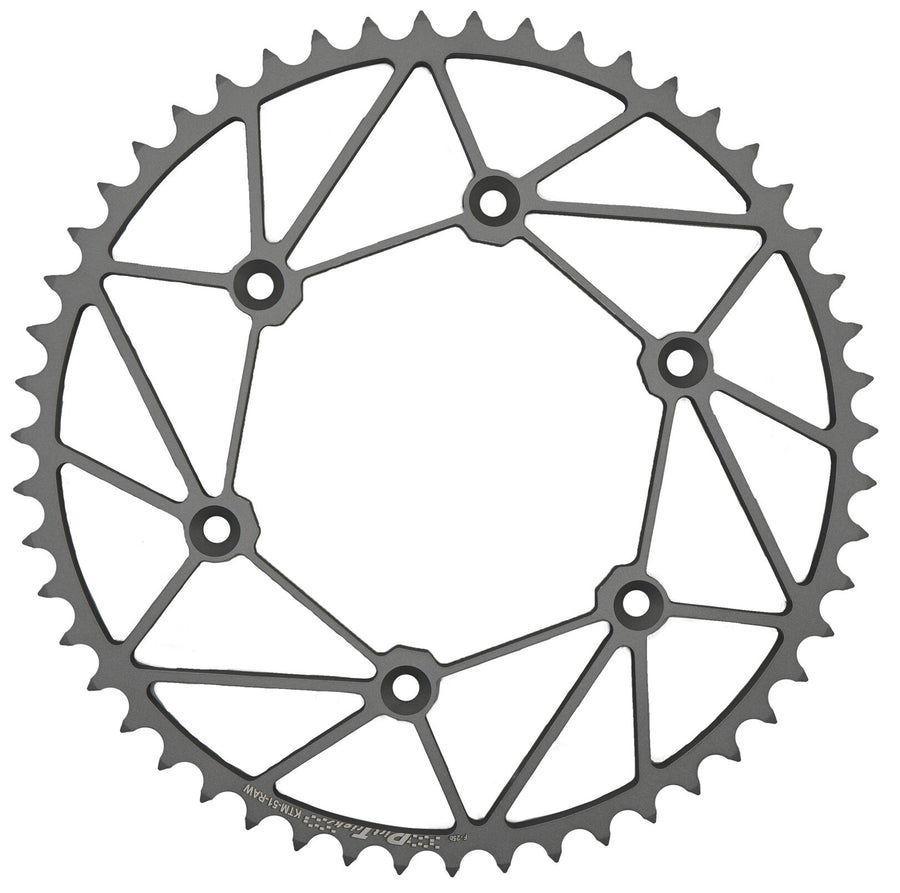 REAR SPROCKET CHROMOLY STL/ZIR 51T-520 CHROMATIC KTM/HUSQ