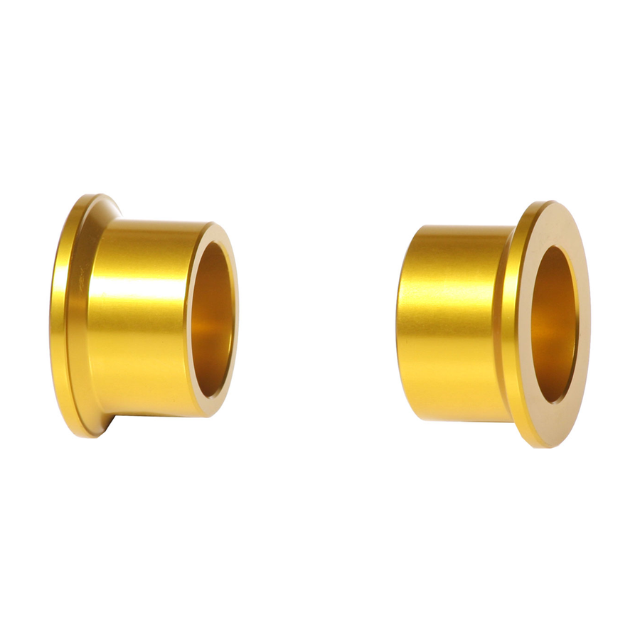 REAR WHEEL SPACERS YELLOW SUZ