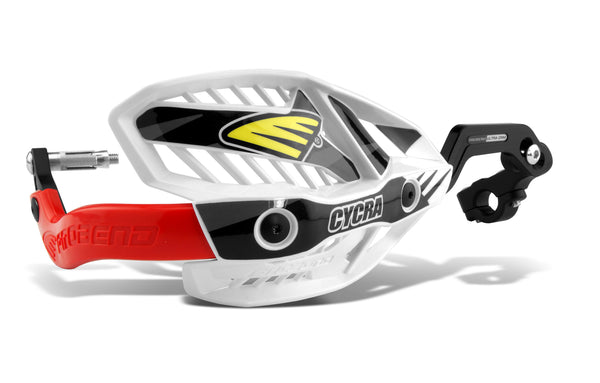 CRM WRAP AROUND HANDGUARDS 7/8" CLAMP - WHITE/RED