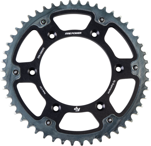 REAR SPROCKET HYBRID 50T BLK/SIL | FPH-990-50-BLK