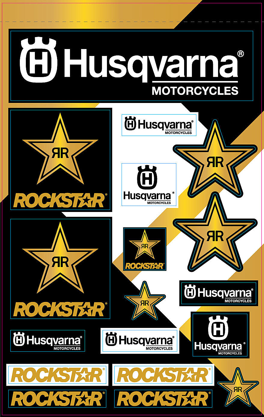 HUSQVARNA RACING DECAL HUS RACING DECAL SHEET | 862-4070101