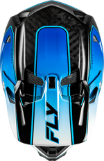 WERX-R FLOW CARBON HELMET BLACK CARBON/BLUE/WHITE MD