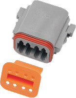 8-WIRE GREY DEUTSCH PLUG & WDGLCK HD# 72138-94GY | DP-8G