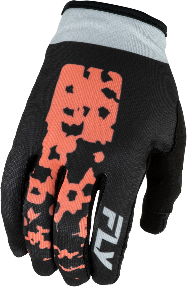 WOMEN'S LITE FLAKE GLOVES BLACK/LIGHT GREY/CORAL