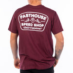 WEDGED TEE MAROON