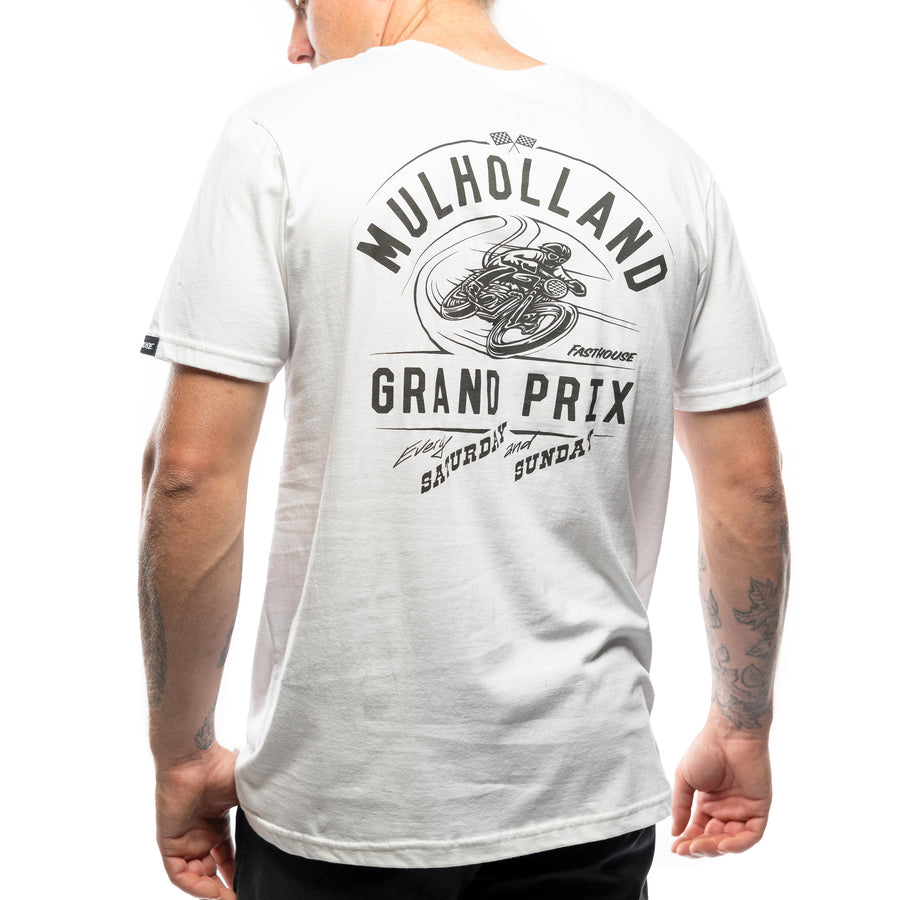 MULHOLLAND GP TEE WHITE
