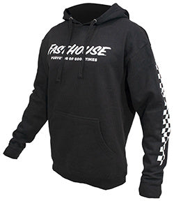LOGO HOODED PULLOVER BLK
