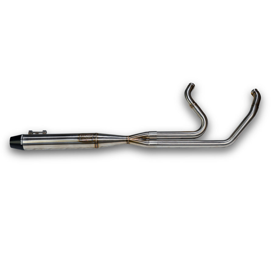 INTMDTR M8 FLT FULL BRUSHED SS W/BLACK END CAP | 930-02608