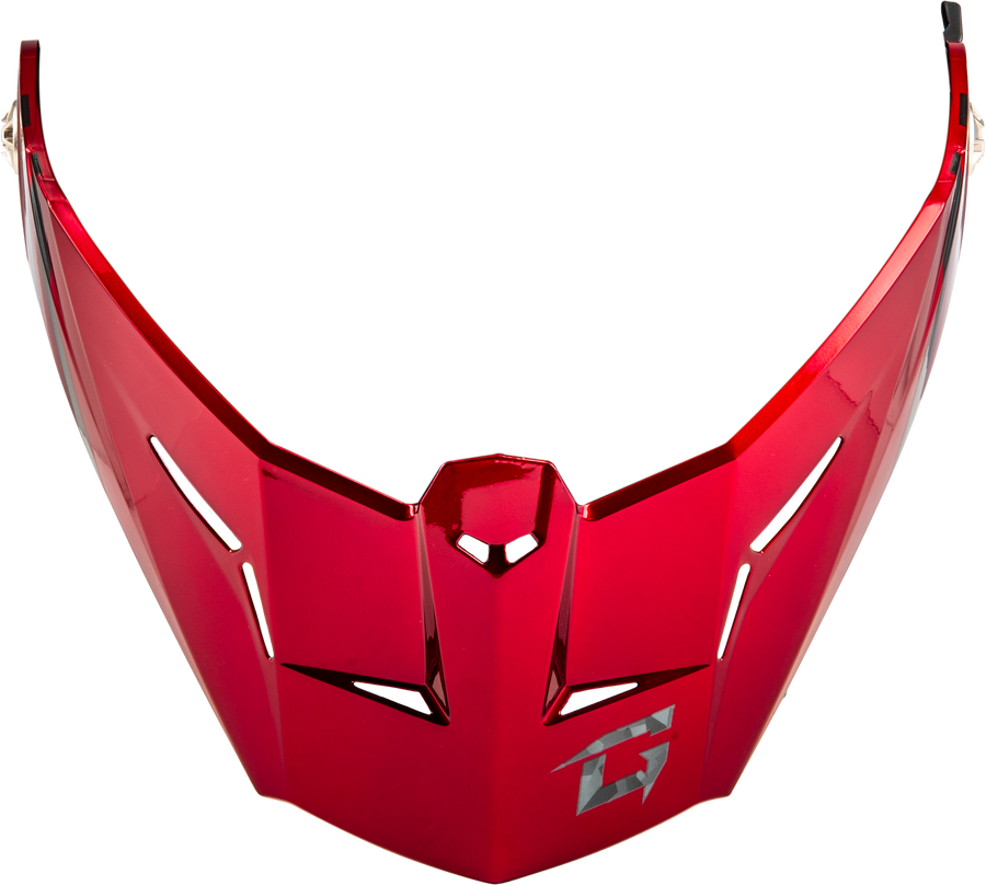 MD-74 VISOR W/SCREWS STRIKER BLK/GREY/RED METALLIC