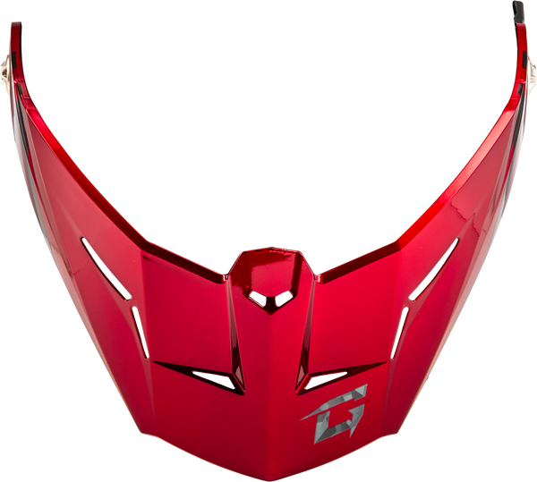 MD-74 VISOR W/SCREWS STRIKER BLK/GREY/RED METALLIC