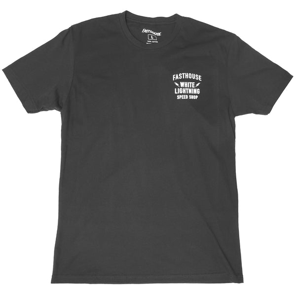 WHT LIGHTNING SS TEE BLK
