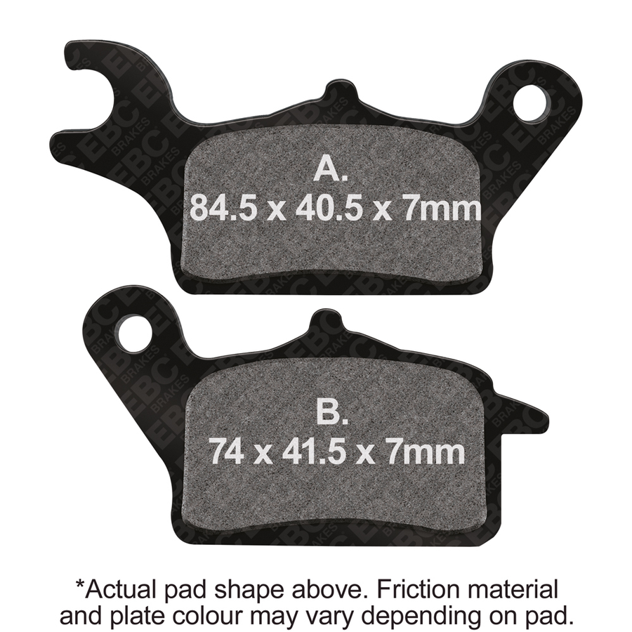 BRAKE PADS SFA708 ORGANIC