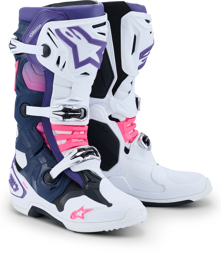 TECH 10 WHT/VIOLET/NVY BL/PNK FL 10 | 2010020-2780-10