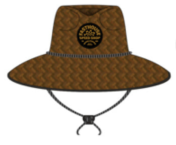 YTH DECO STRAW HAT DRK NTURL