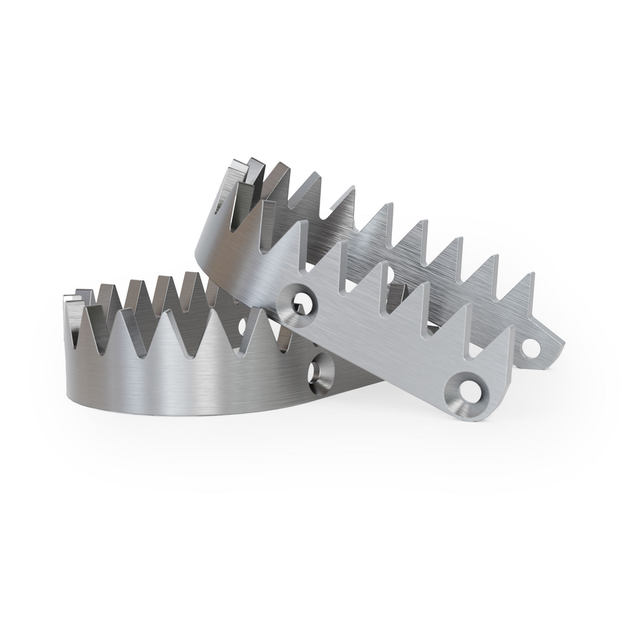 FOOTPEG REPLACEMENT PLATES TITANIUM PLATES AND SCREWS | FXFR 90100 99TA