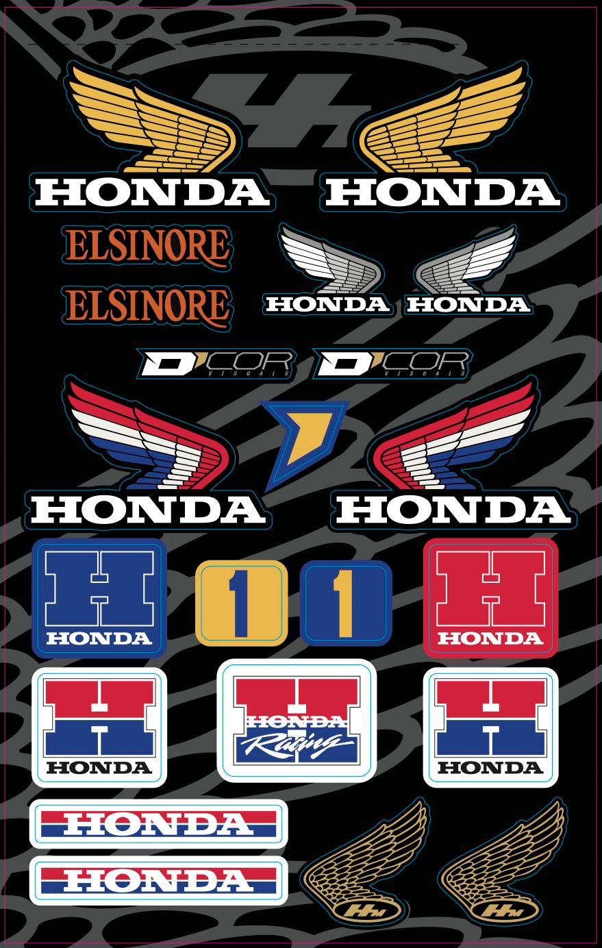 DECAL SHEETS HONDA | 40-10-103