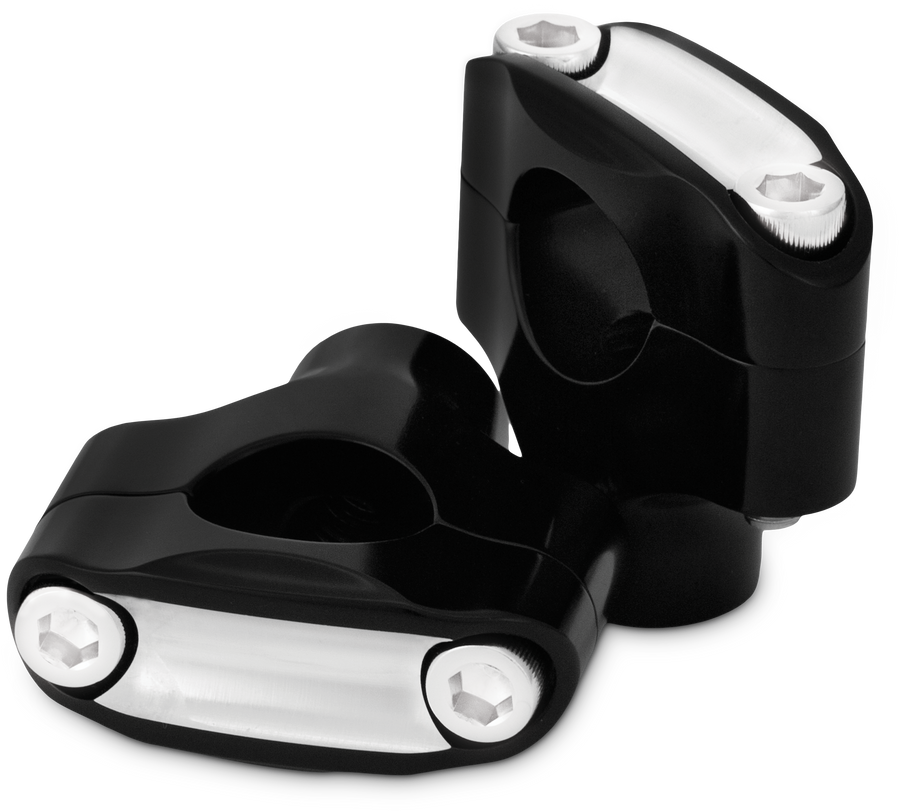 REAPER 1-1/2" RISERS 1" BAR SET - BLACK MACHINED | B12-8015BM