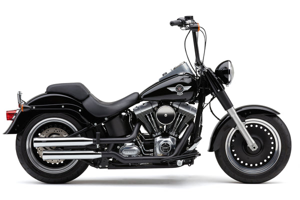 3" NH SERIES SLIP-ONS CHROME FAT BOY/DCE 07-17
