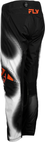 YOUTH KINETIC TORCH PANTS BLACK/WHITE/ORANGE SZ 18