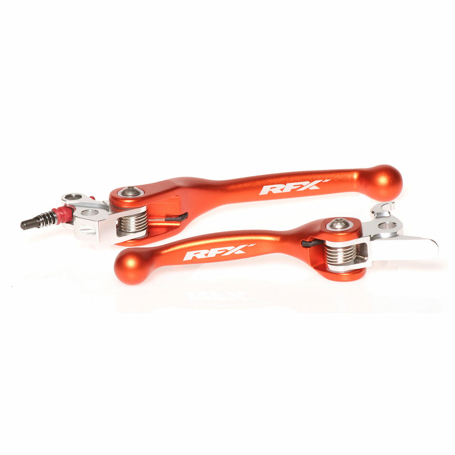 FLEXIBLE LEVER SET ORANGE KTM BREMBO/MAGURA <08 | FXFL 50300 55OR