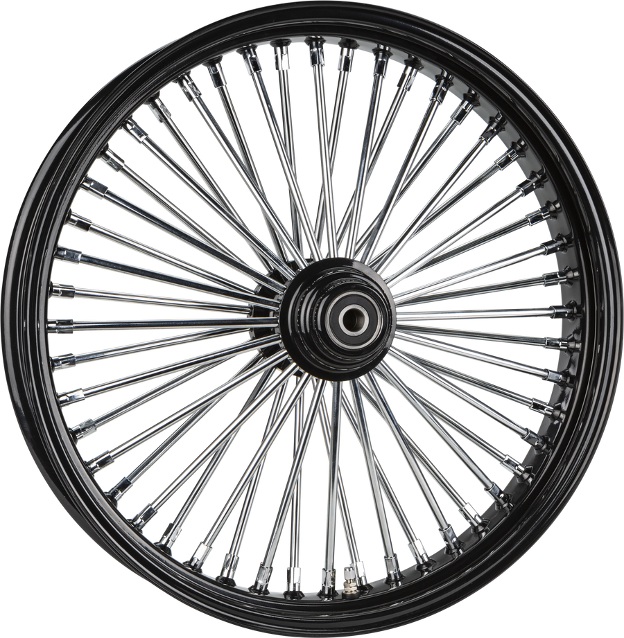 FR 48-SPK SD BLACK 21X3.5 WG-HUB 1" AXL 00 LTR
