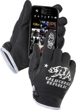 MOTO-FLEX GLOVES GOLDEN STATE BLACK/WHITE XL