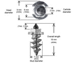 5/8"-15MM SHOULDER SCREW STUDS QTY 200 | SS-15200R