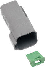 6-WIRE GREY DEUTSCH RCPTCL & WDGLCK HD# 72126-94GY | DR-6G