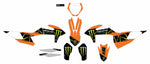 CMPLT KIT MONSTER ENERGY SLASH WHITE BG | 20-30-131