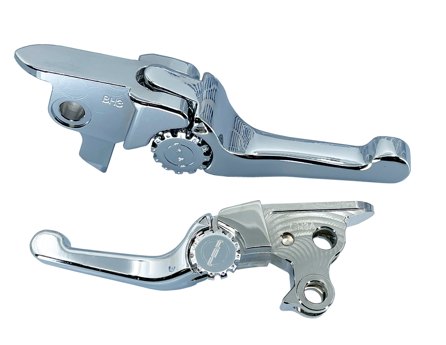 ANTHEM SHORTY LEVER SET CHROME FLT 21-24 CABLE CLUTCH | 12-01666-20