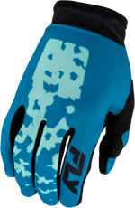 GIRL'S LITE FLAKE GLOVES AQUA/TEAL/BLACK YL