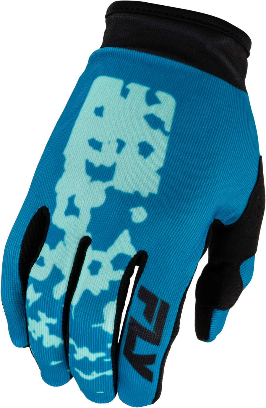 GIRL'S LITE FLAKE GLOVES AQUA/TEAL/BLACK YL