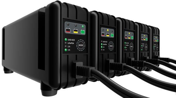 5 BANK BATTERY CHARGER 12V 2A/5A | 030-0025-07-02