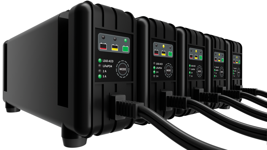 5 BANK BATTERY CHARGER 12V 2A/5A | 030-0025-07-02